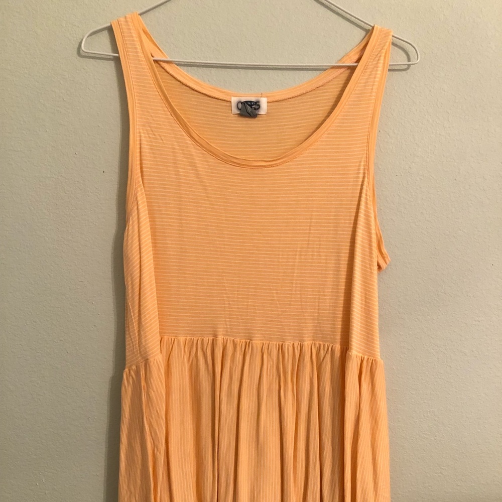 peach peplum tank top